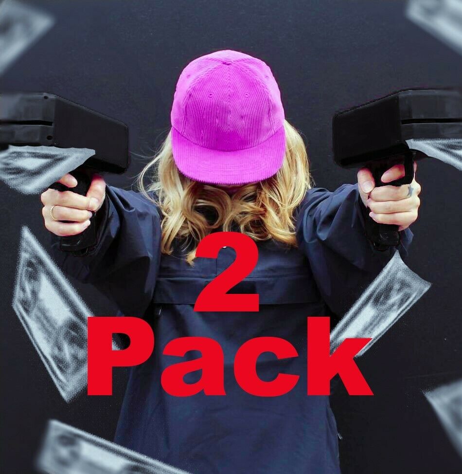 2 Pack Of Cash Cannons! Double Money Guns! Twice The Party!