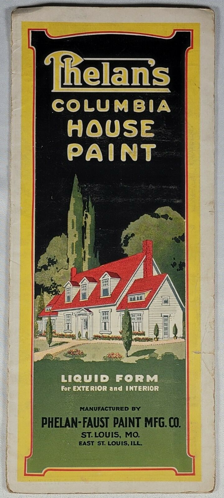 C.1940s St Louis Mo Philan Faust Paint Mfg Co Folding Brochure Missouri Painter