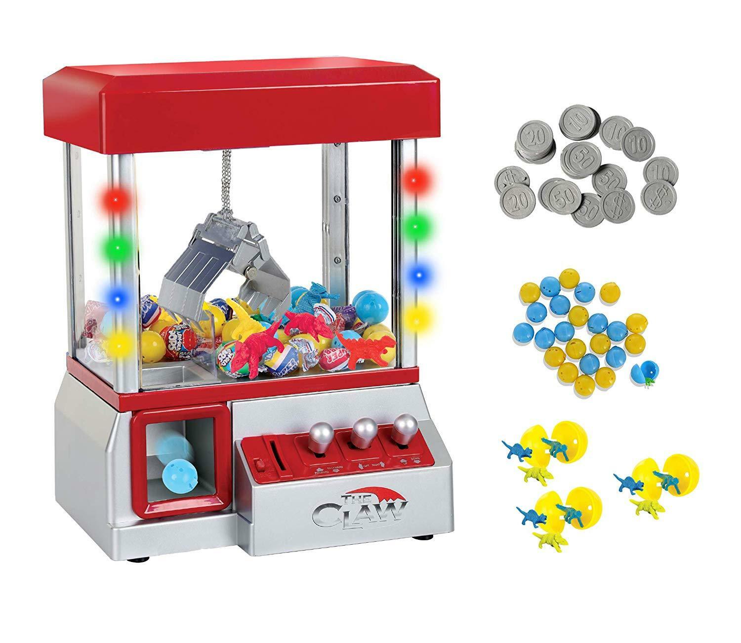 Carnival Claw Game Machine Mini Arcade Grabber Crane 2019 Model Red + 24 Toys
