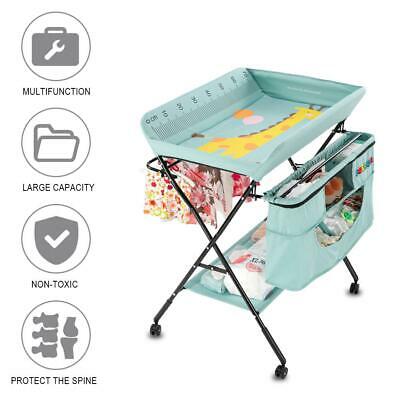 Joymor Infant Folding Changing Table Portable Baby Diaper Station With Storage