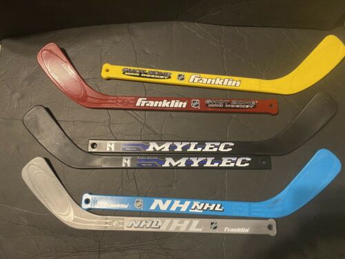 Lot Of 6 Mini Hockey Sticks Franklin Shot Zone & Others