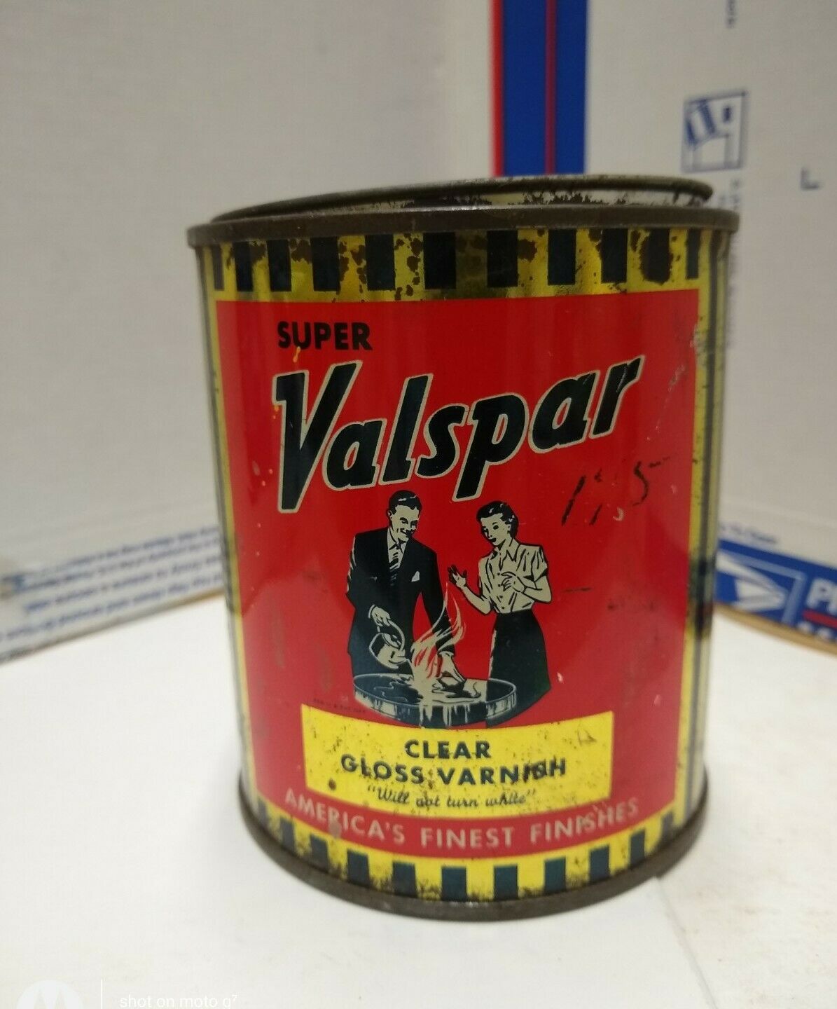 Vintage Super Valspar Clear Gloss Varnish 1 Pint Can Valspar Corp Ardmore Pa