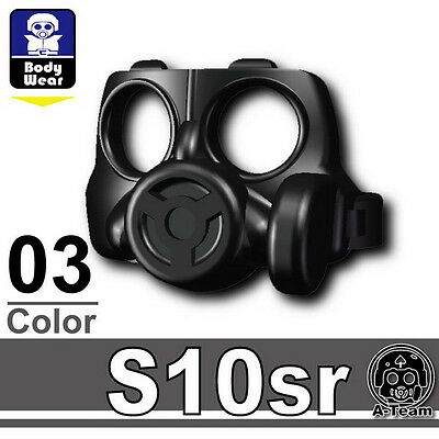 S10sr (w177) Army Gas Mask Compatible With Toy Brick Minifigures