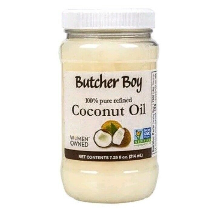 Butcher Boy Coconut Oil 100% Pure Refined Non-gmo Non-hydrogenated 7.25 Oz