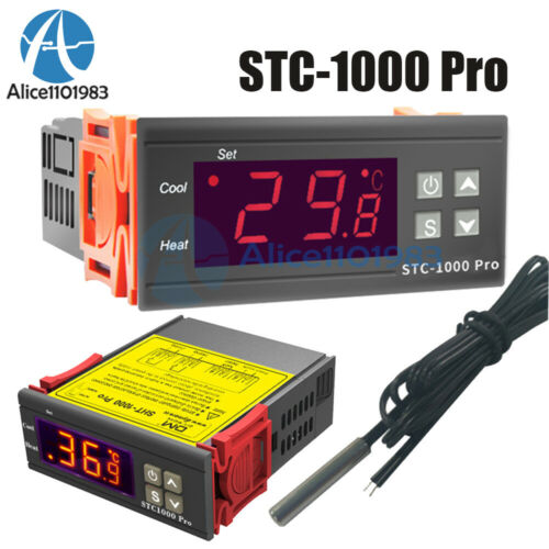 STC-1000 Pro  AC 220V Temperature Controller Thermostat Regulator NTC Sensor