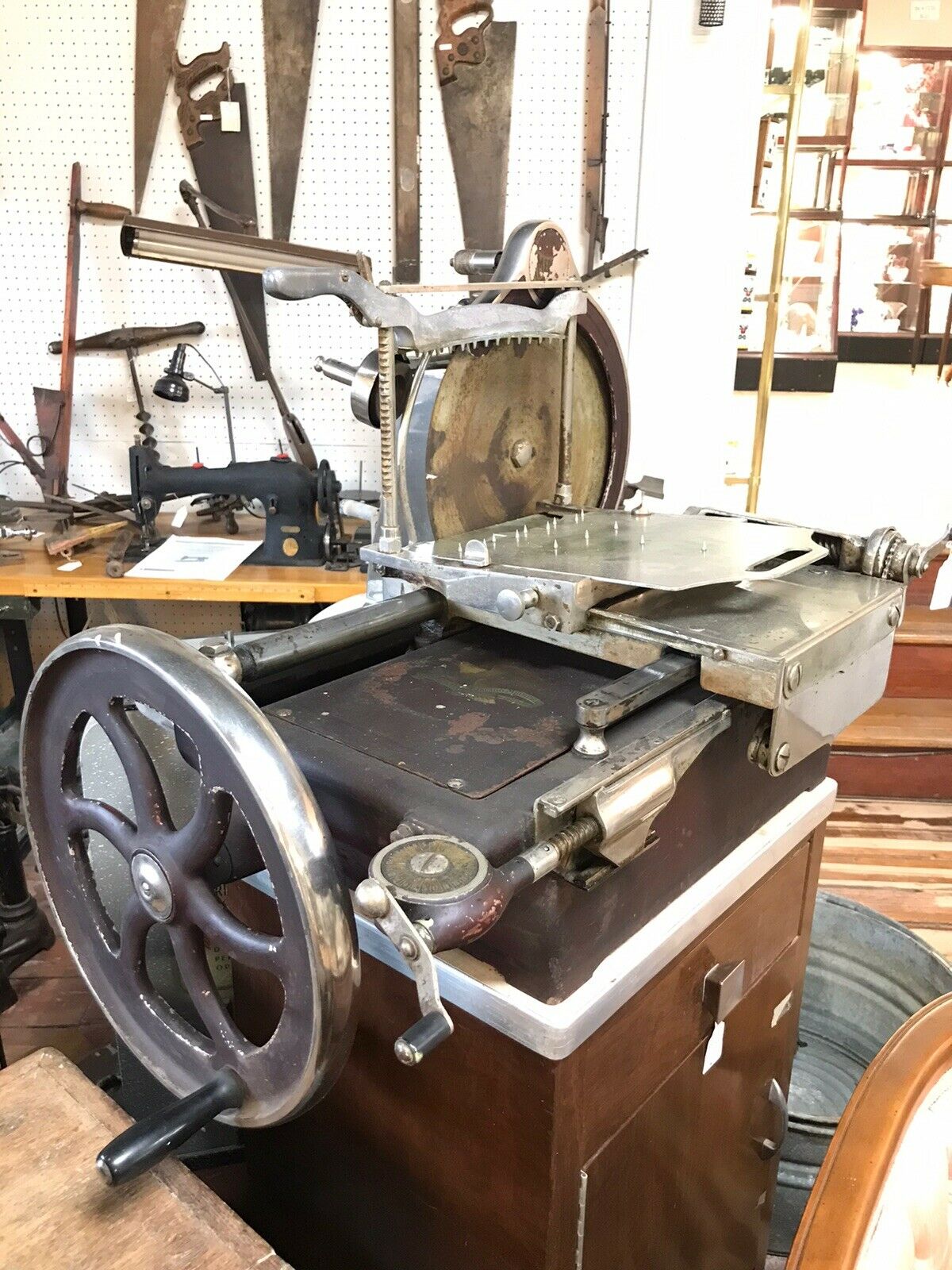 Antique American Slicing Machine- Meat Slicer- *beautiful* - Chicago,il-5084