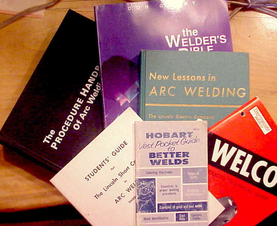 (6) "welding Books-the Welder's Bible & More...handbook Of Arc Welding & More!!!