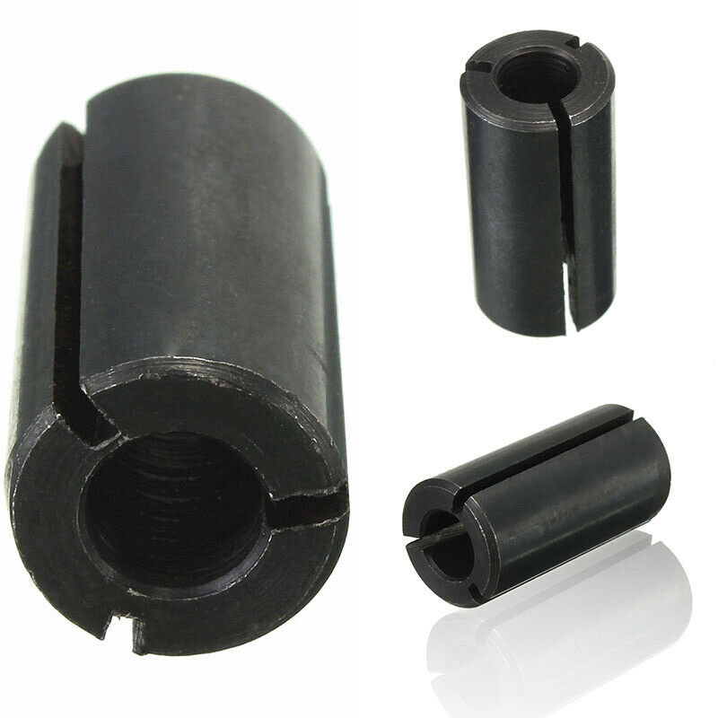 1/2" To 1/4" Router Collet Adaptor Reduction Sleeve Tool Bit - A3 Carbon Steel