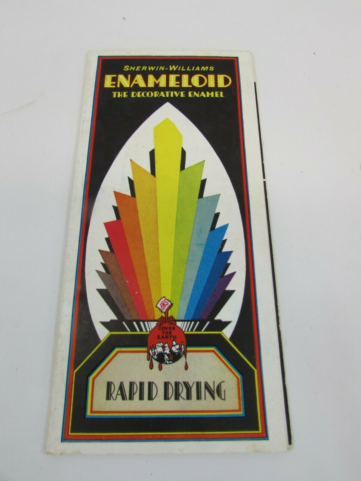 Vintge Sherwin Williams Enameloid Paint Color Sample Brochure 1930s 35032 Enamel