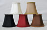 Urbanest Chandelier Lamp Shade Bell Silk Softback W/ Braid Trim 3"x5"x4.5"