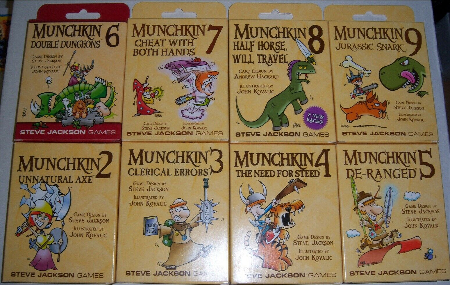 Munchkin Bundle 2 3 4 5 6 7 8 9 New Card Game Expansion Set Lot Games