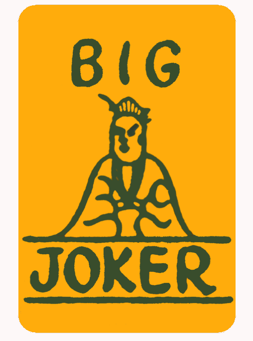 Mah Jongg Jong Mahjong 10 Natural Big Joker Stickers - Set #904 *free Shipping*