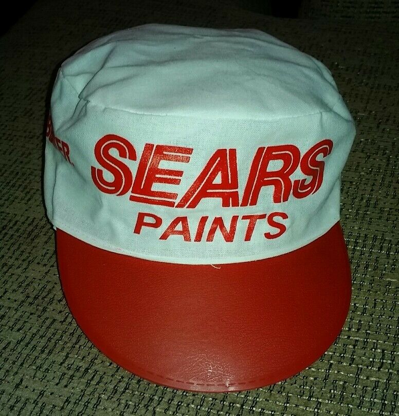 Vintage Sears Roebuck Easy Living Weatherbeater White Painters Hat Cap Brand New